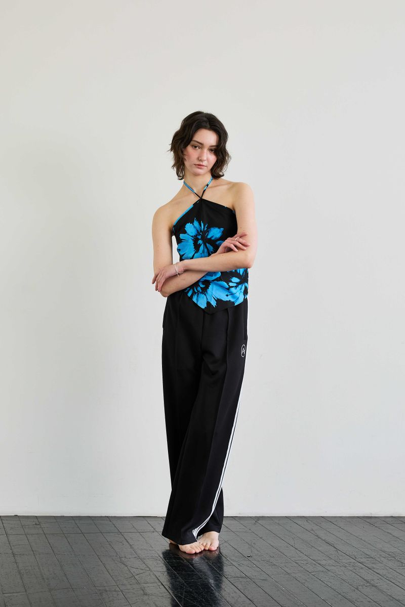  FLUTTER HALTERNECK / BLUE