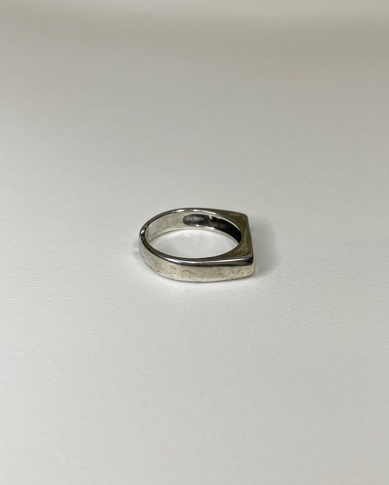 smile lettering ring (925silver)