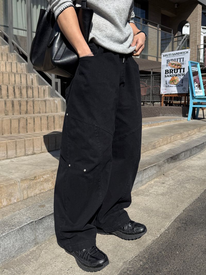 Caccion rivet balloon pants