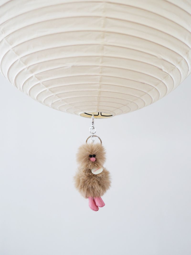 Cosymosy Mini Bird Keyring - Latte