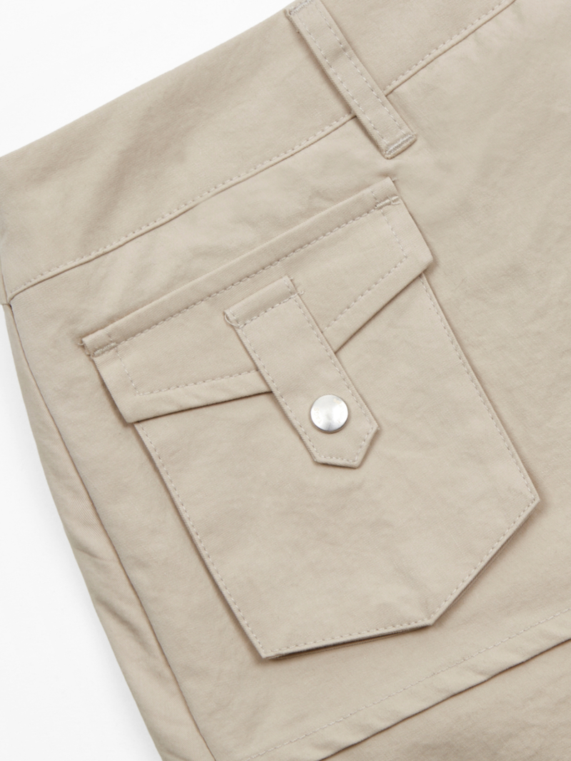 S CLEF WRAP SKIRT PANTS (BEGIE)