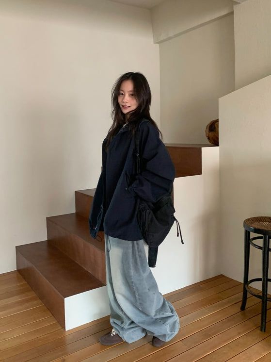 Hidan Washing Bomber Jacket