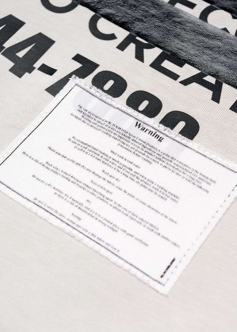 BBD Hidden Slogan Pigment T-Shirt (Sand)