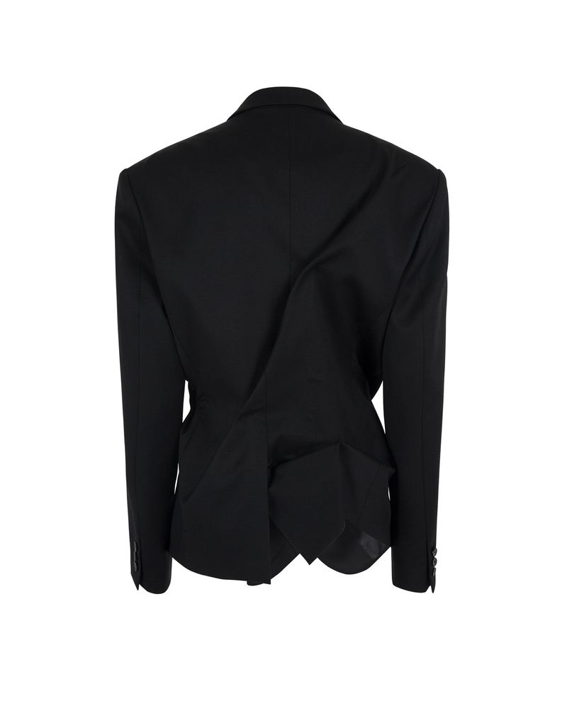 DOZI - Pinched Oversize Tailored Jacket _ BLACK