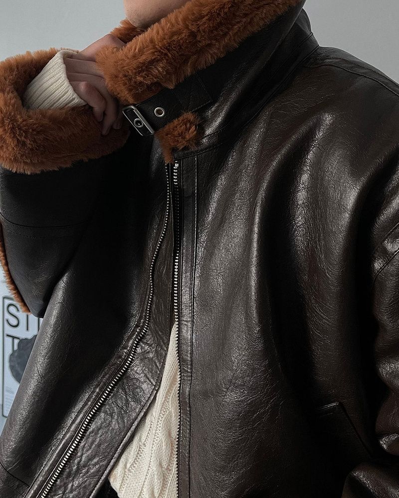 ECT bold Oversized fit suede jacket (3 colors)