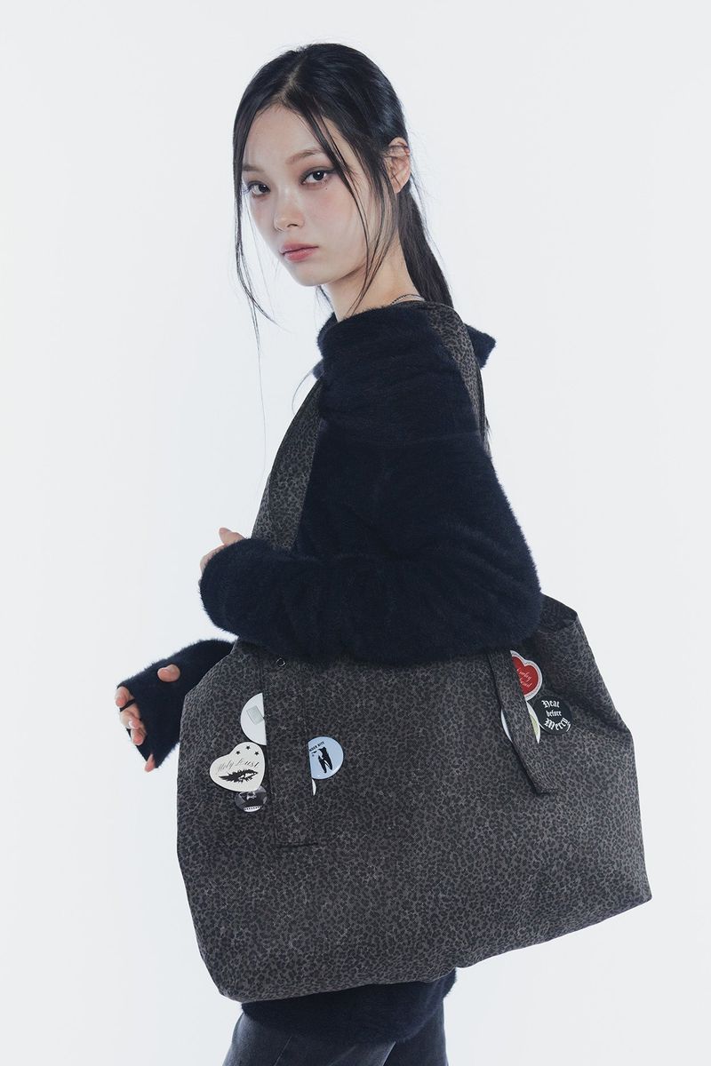 BELTED SHOULDER BAG leopard