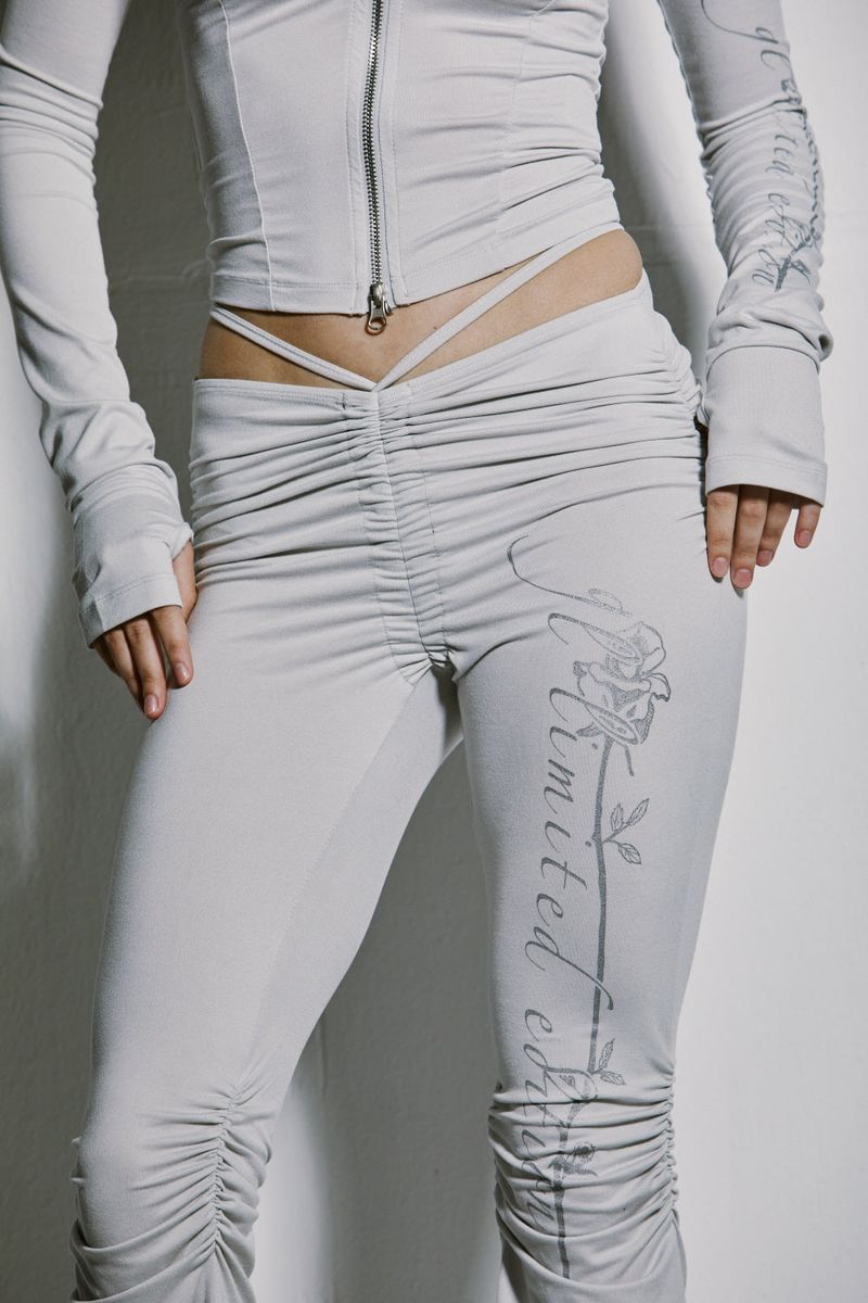 PEARL SHIRRING LEGGINS