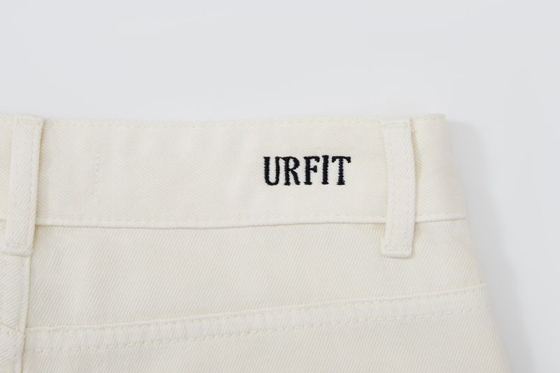DESTROYED SLIM WIDE FIT DYING PANTS_ Cream White code 6836