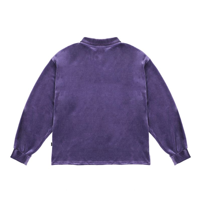 VELVET OPEN RUGBY SHIRTS PURPLE