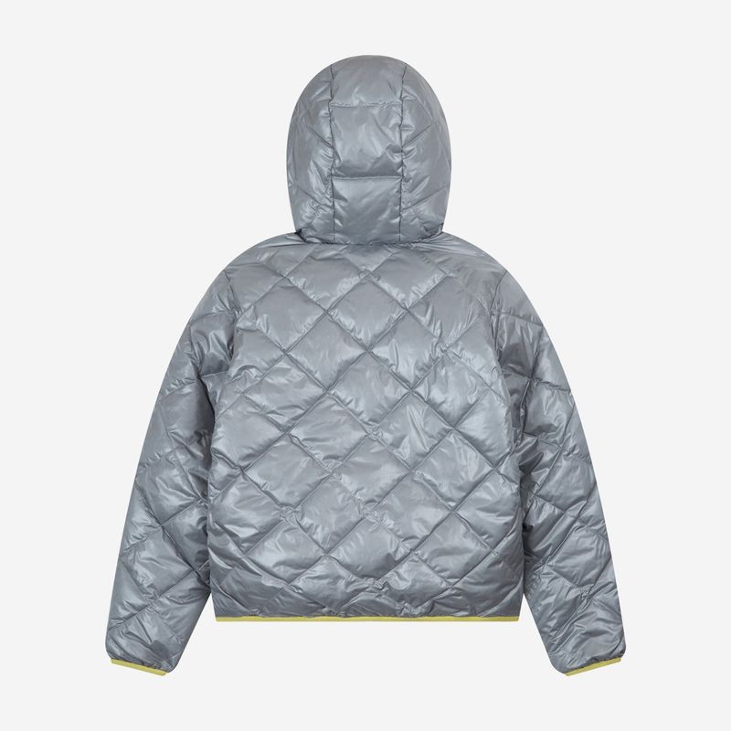 1/2 REVERSIBLE TWO COLOR LIGHT DOWN JACKET (GRAY/YELLOW)