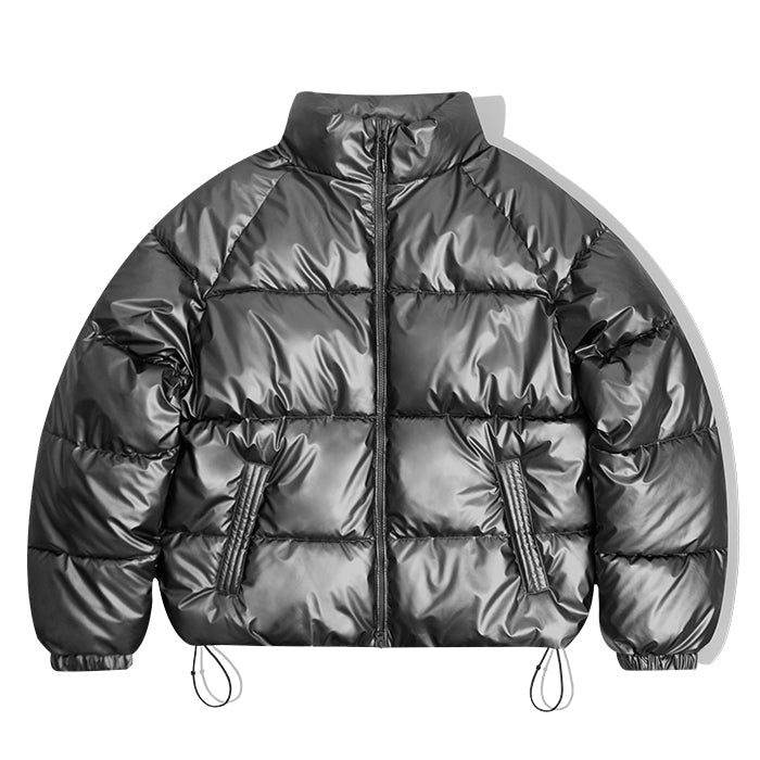 filluminate(フィールミネイト)の「Glossy Leather Padding-Charcoal(Jackets/Outerwear)」