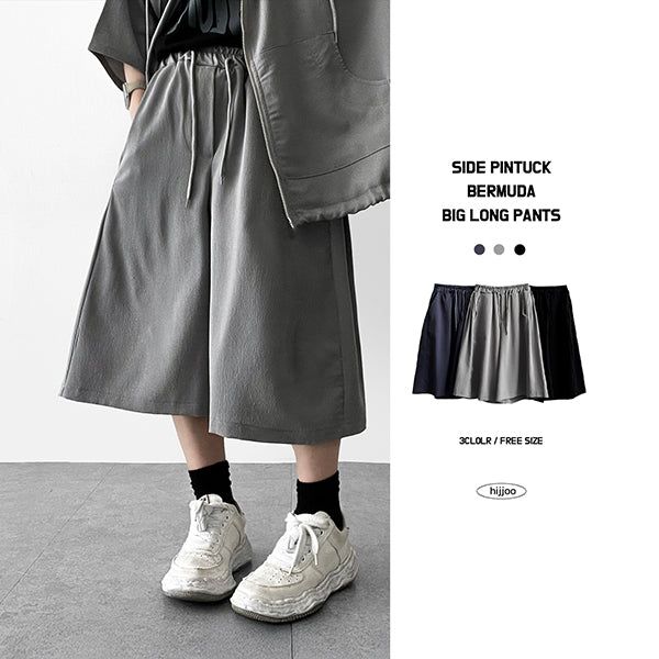 hijjoo（ハイチュー）の「Hark Linkle Side Pintuck Banding Bermuda Shorts（Pants）」