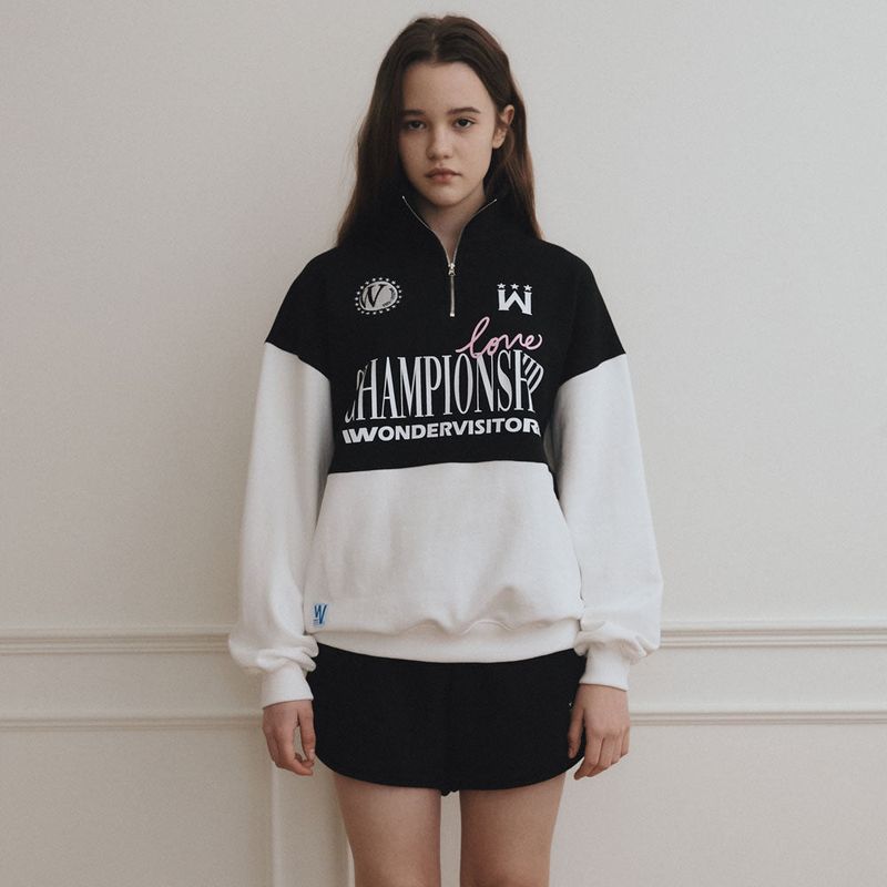 wonder visitor（ワンダービジター）の「Sporty Half Zip-up [2 Color]（Tops）」