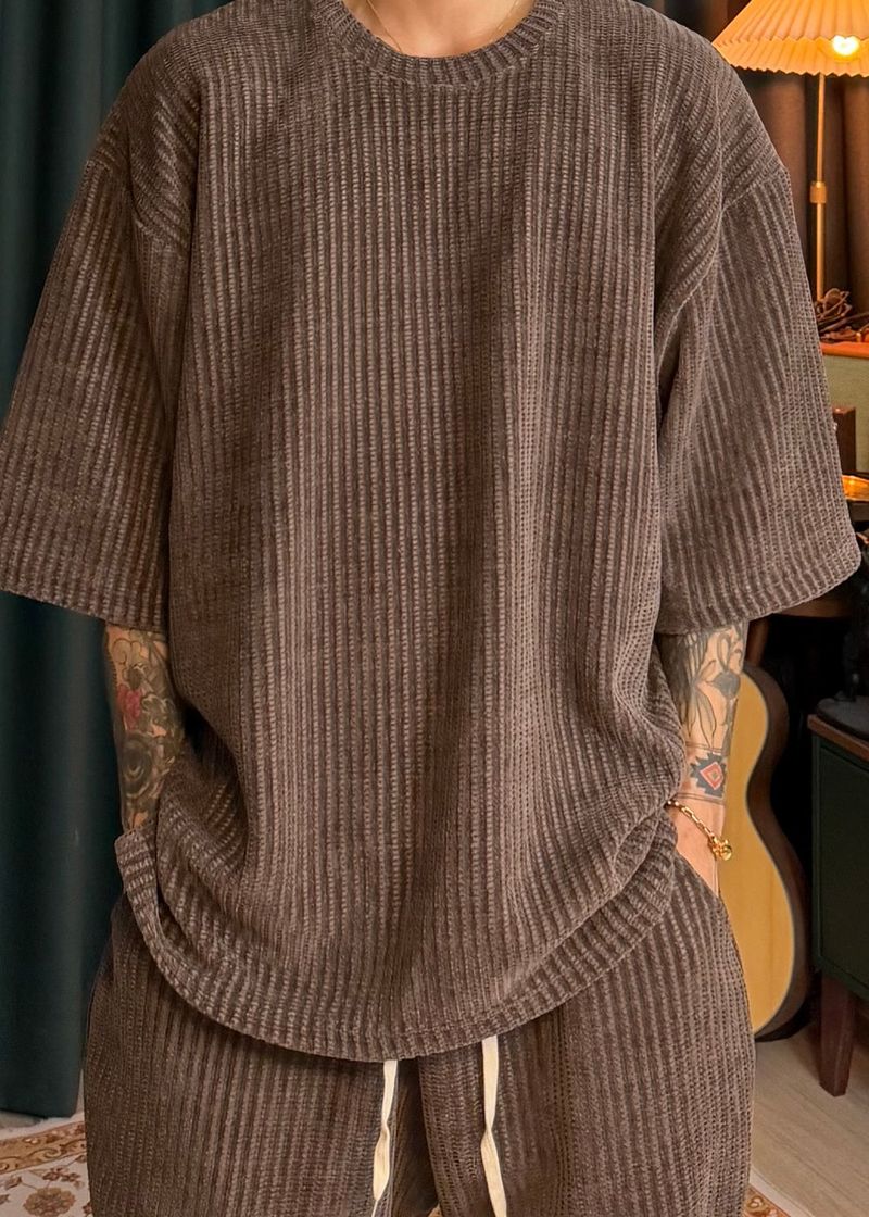 Sims Knit-Cuffed Short-Sleeve T 9COLOR