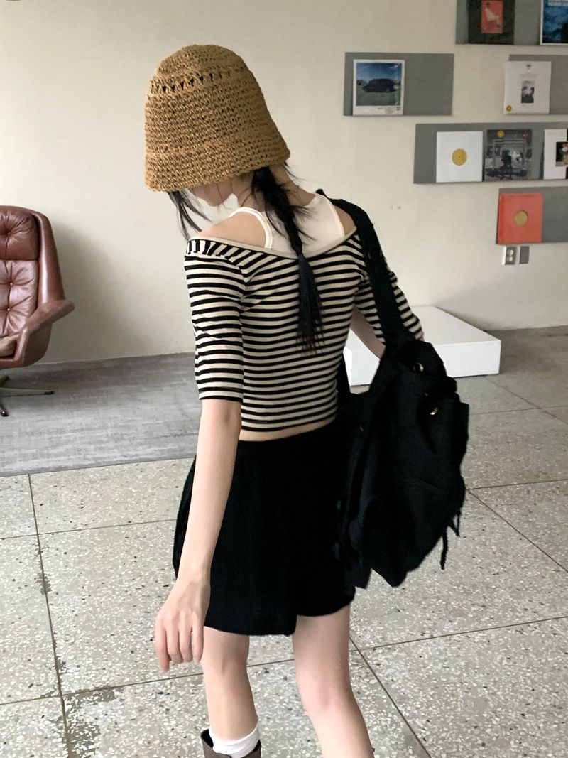 Wako summer straw bungee bucket hat