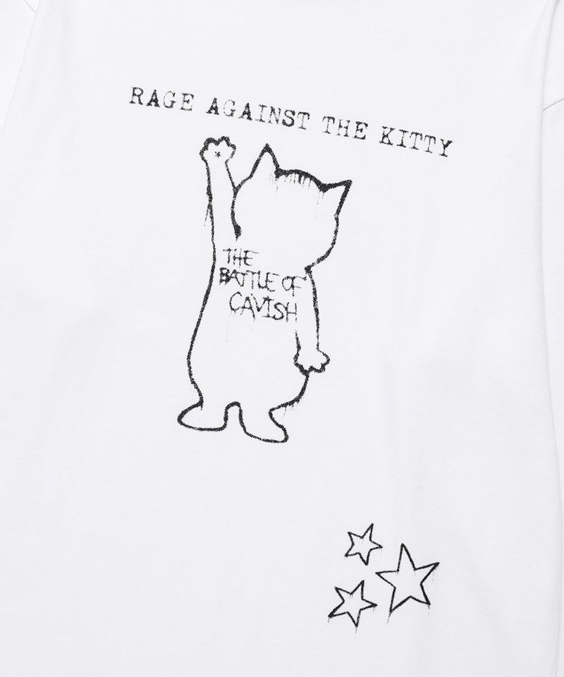 GRAFFITI CAT LS TEE WHITE(CV2FFFT552A)