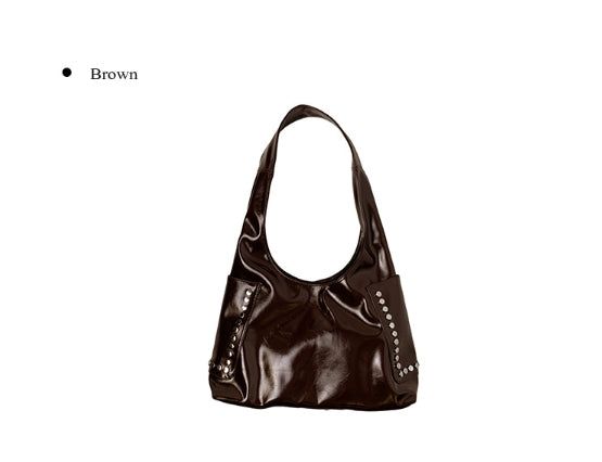Lexi Studded Leather Bobu Shoulder Bag