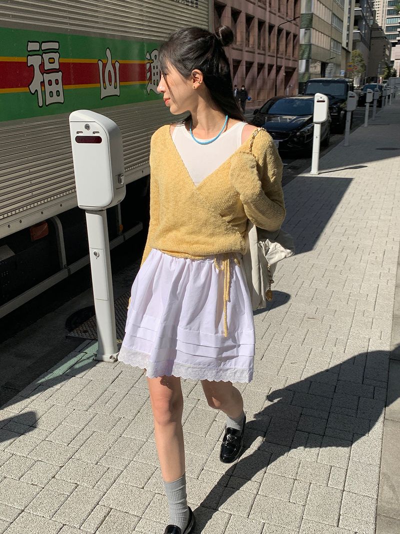 [MADE] Epo Lace Mini Skirt
