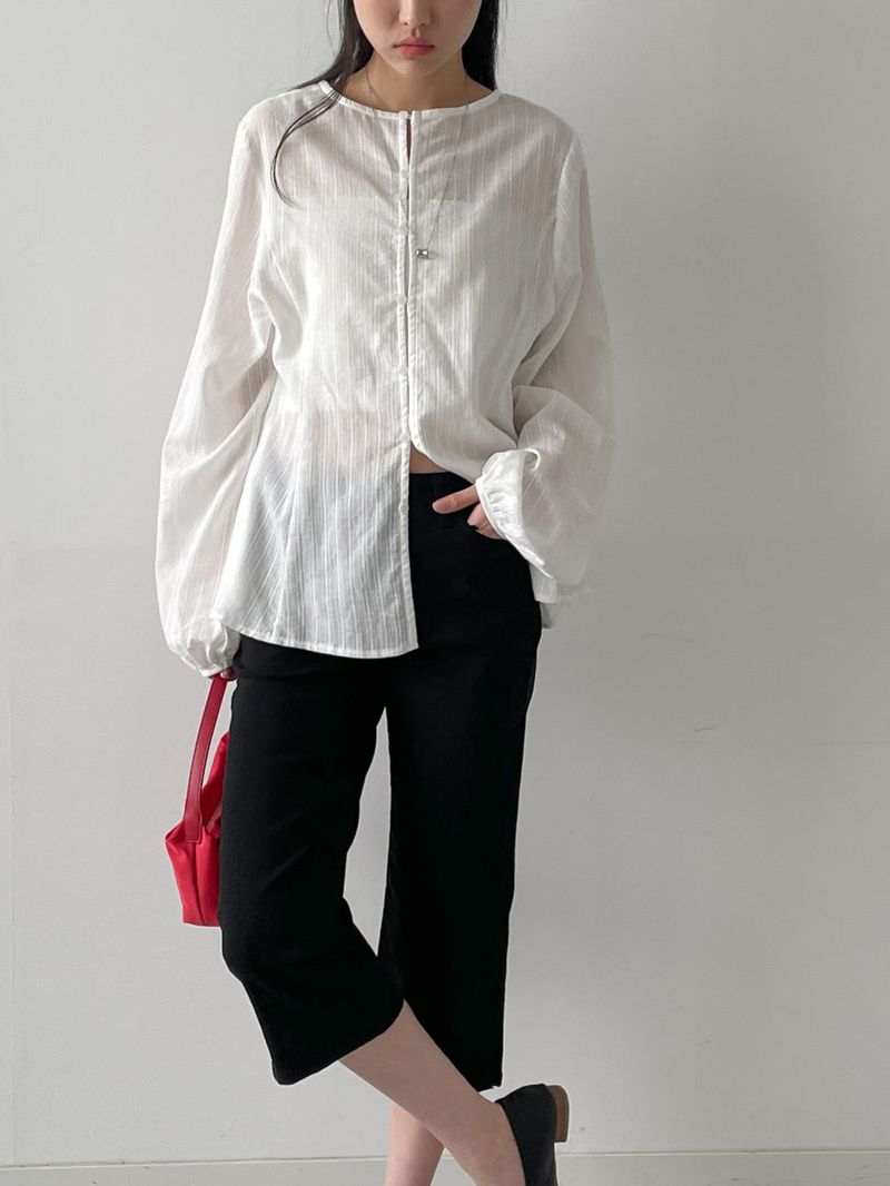 INCHANT ME（インチャントミー）の「Angela Pintuck Flare Blouse（Tops）」