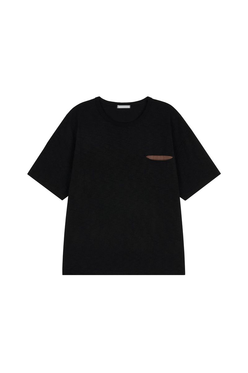 Spec Slub Checked Top
