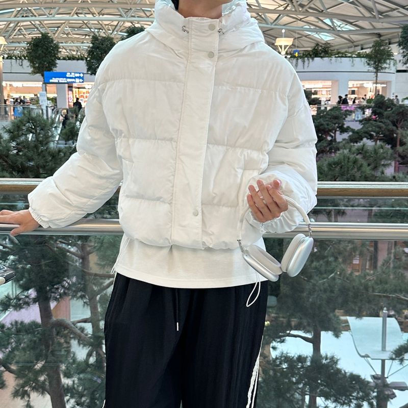 LMN Leo Hood Cropped Padded Jacket (4 colors)