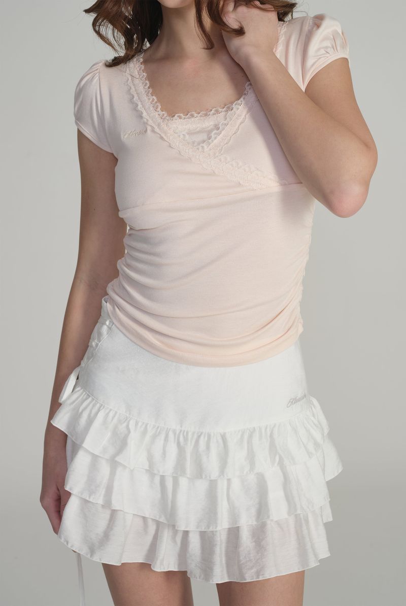 Vivienne Ballet Lace Top (SSver), Pink