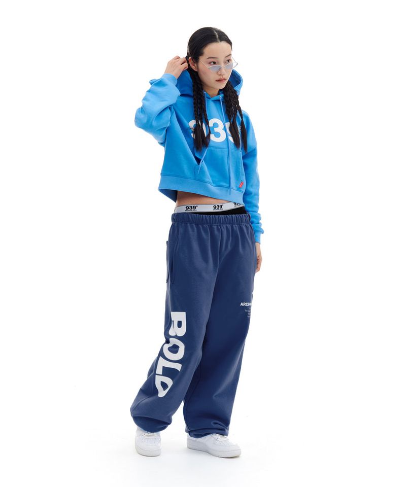 BOLD LOGO SWEAT PANTS (BLUE)