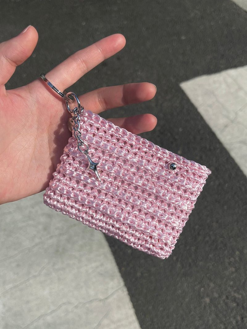 button card wallet (baby pink)
