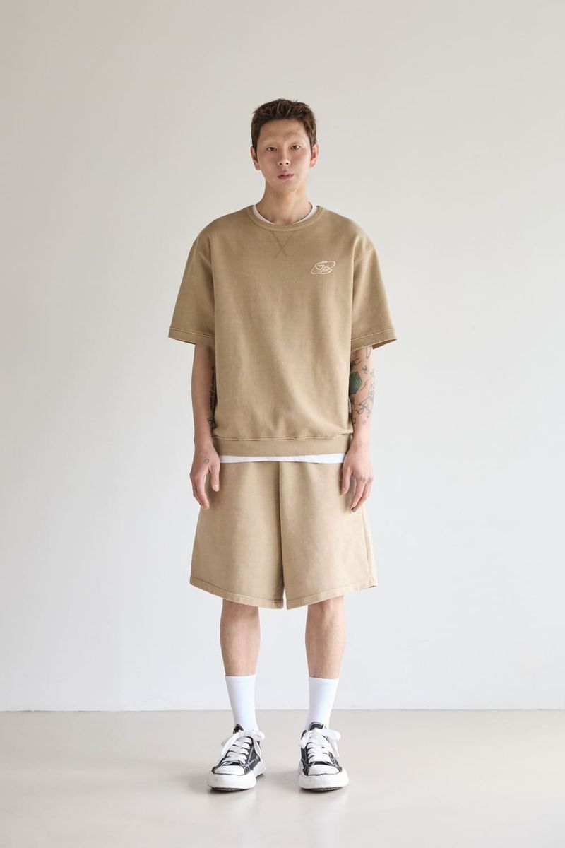 GUBIN（グビン）の「ピグメントウォッシングハーフパンツ（パンツ）」