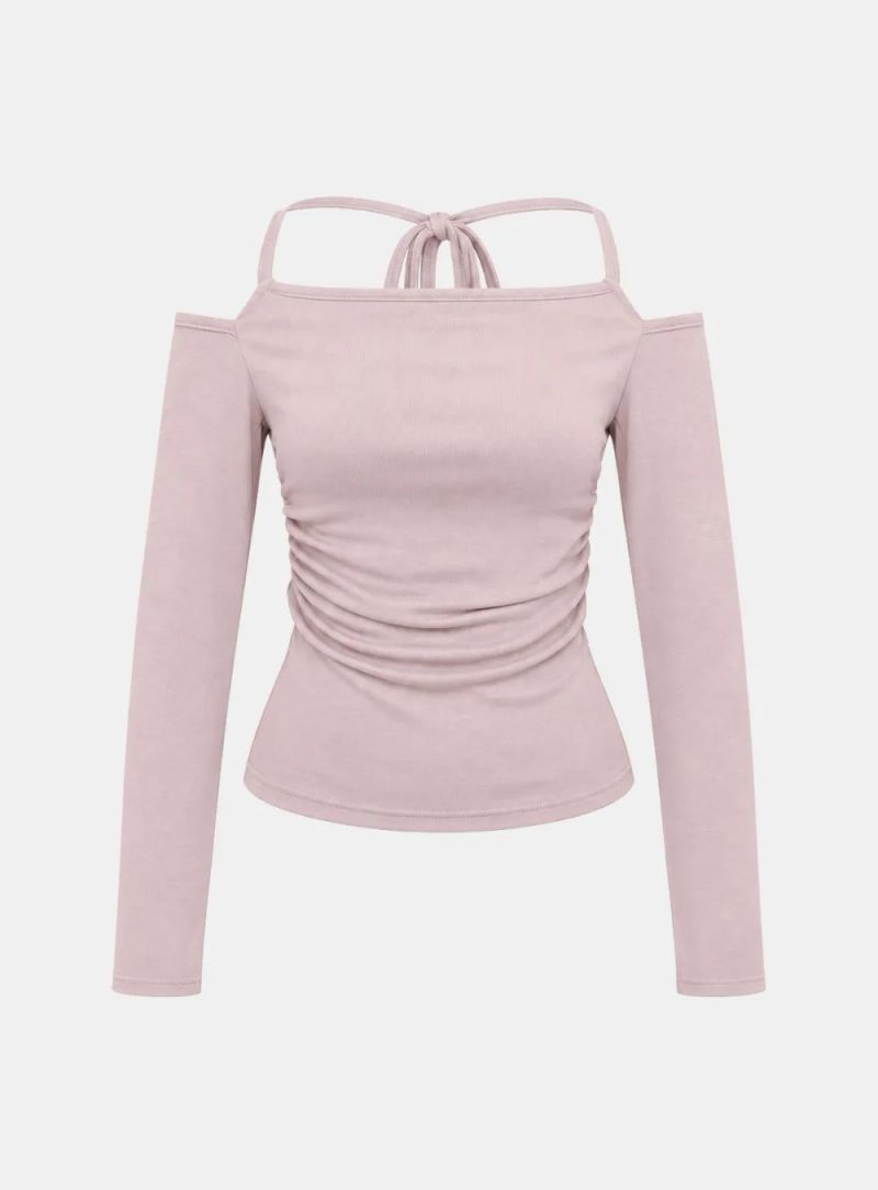 Liena Off-Shoulder Shirring Top