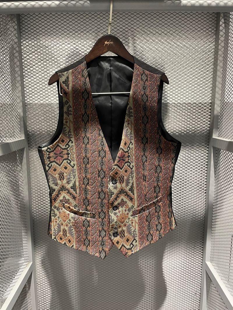 Rust Pattern Waistcoat