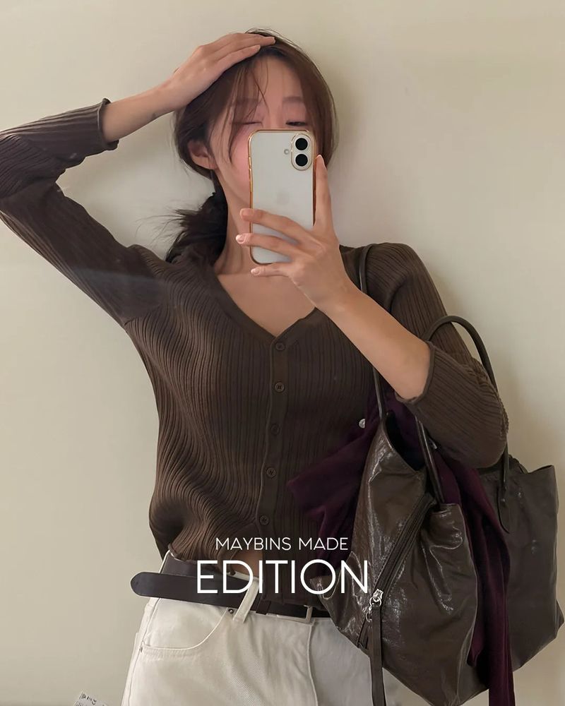 MADE. Erby V-neck knit cardigan