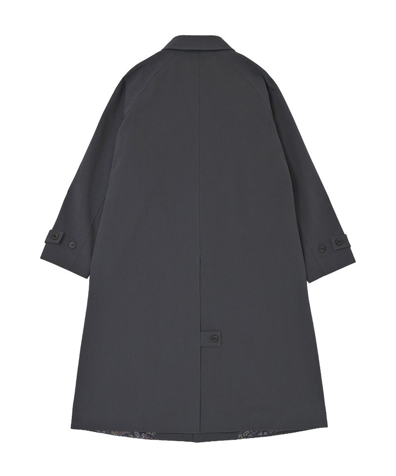 EARTH COTTON BALMACAAN COAT (Charcoal)