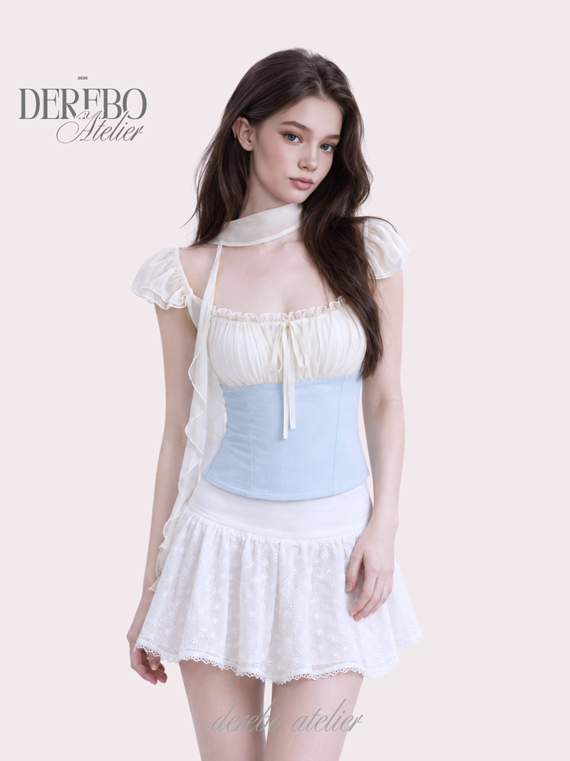 dereborujo（ドレボルゾー）の「Charles chiffon scarf chiffon blouse（Tops）」