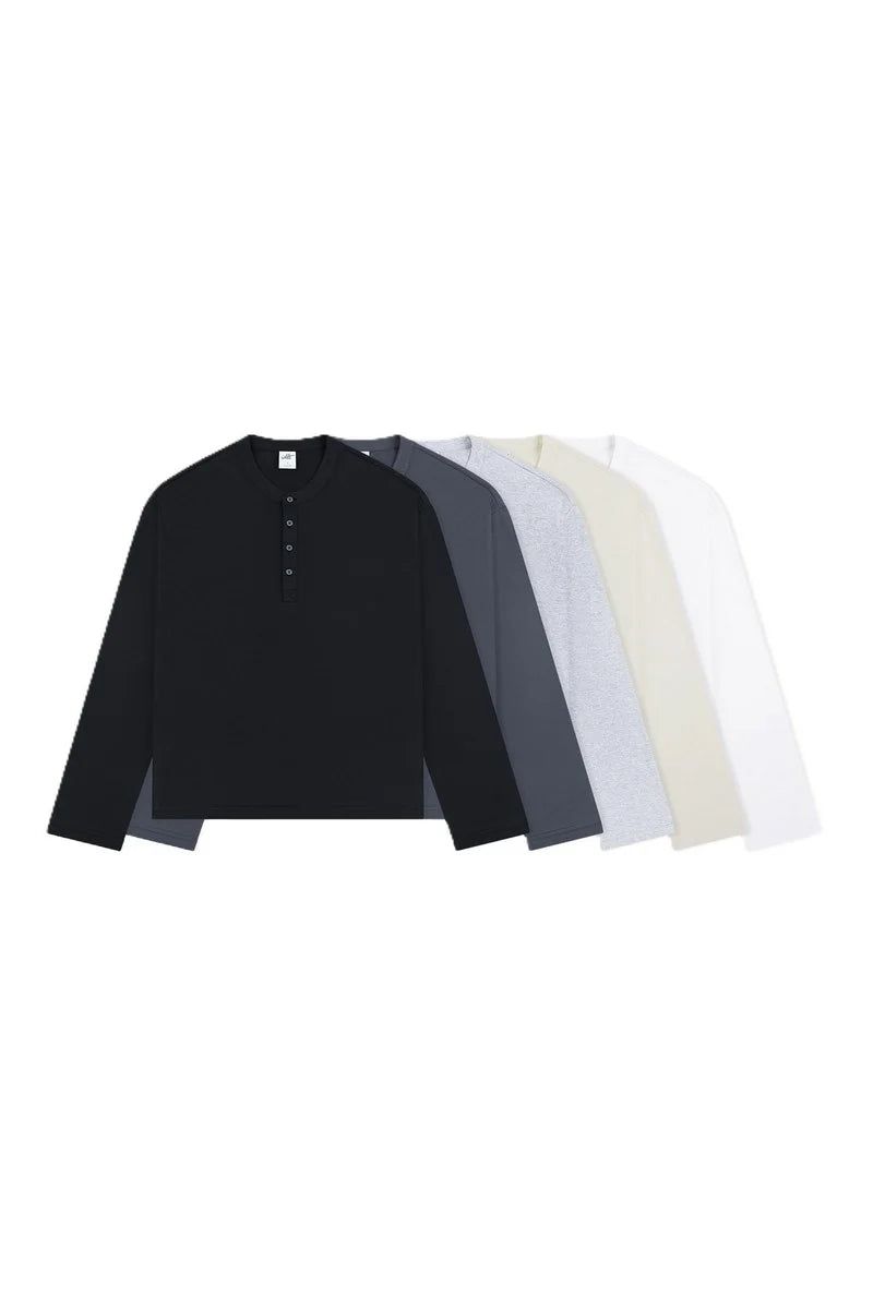 IDLT Basicsの「Boxy Henley Long Sleeve Tee（Tops）」