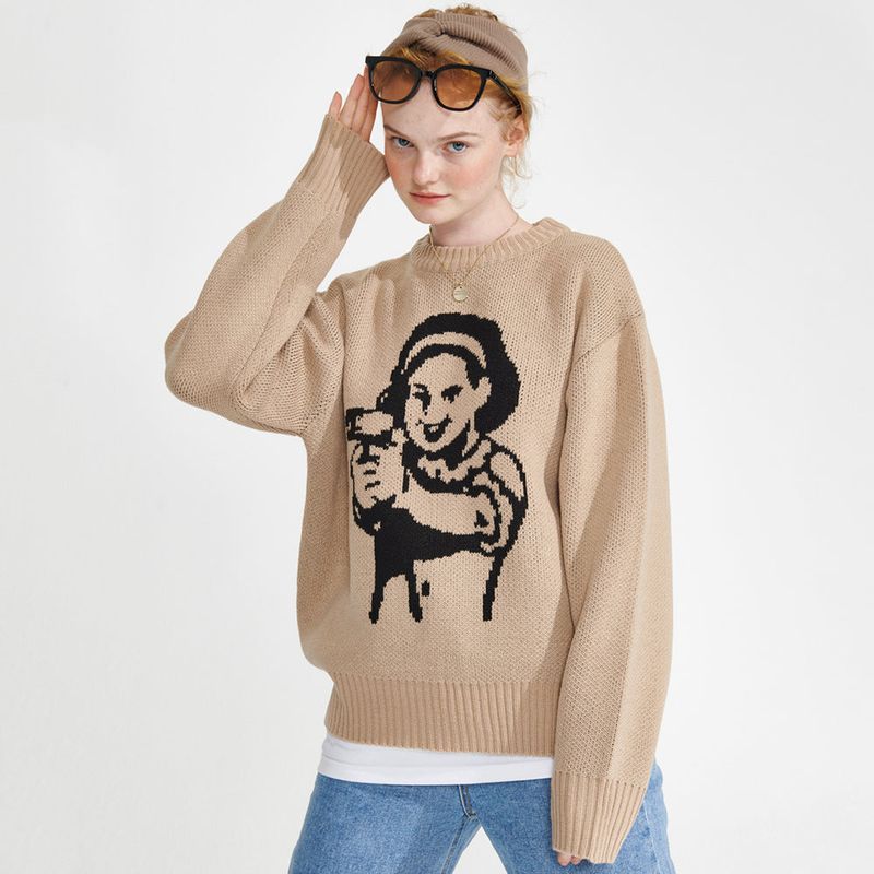 wonder visitor（ワンダービジター）の「Gungirl Knit [Beige]（Tops）」