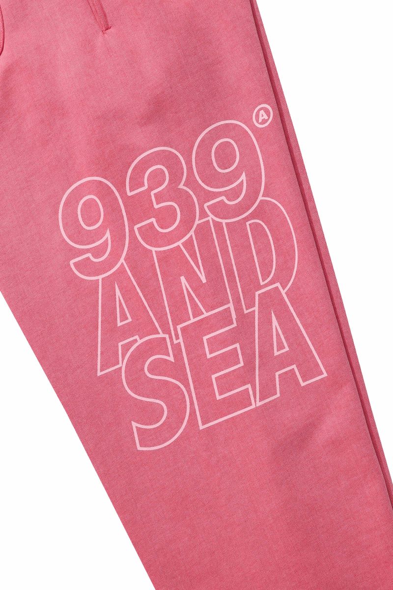AB X WIND AND SEA SWEAT PANTS (PINK)