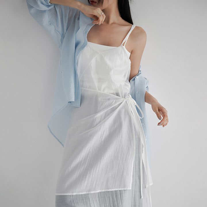 blitti（ブリッティ）の「[Abeine] Layered Wrap Skirt Bustier Long Dress - 3 Colors（Dresses）」