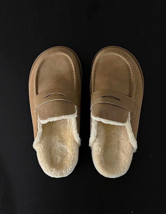 ASCLO Winter Suede Penny Mules