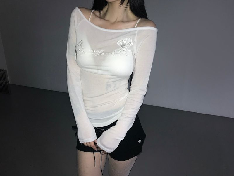 soulmate lettering top(2 color