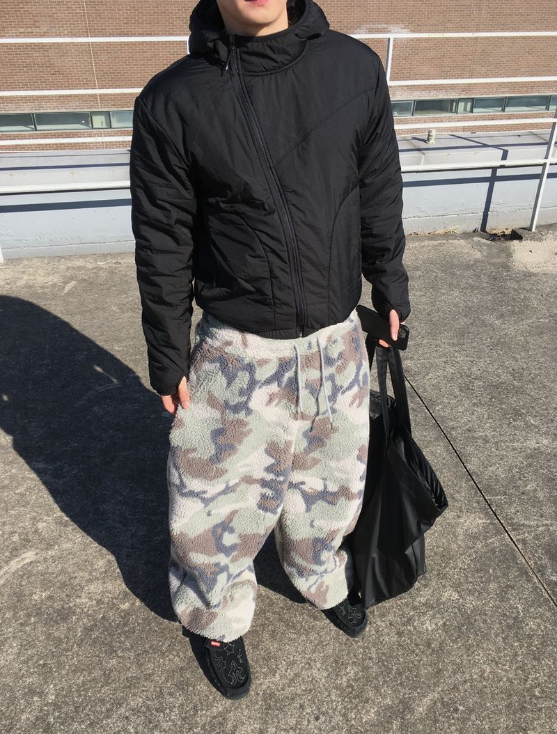 No.1563 camo boucle banding PT
