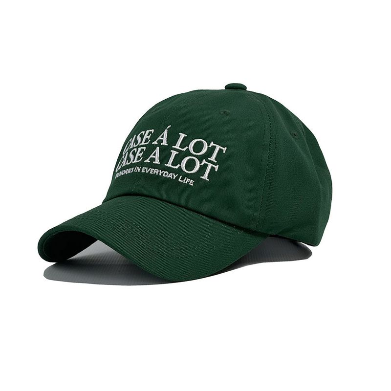 CASEALOT（ケースアロット）の「スローガンロゴボールキャップ - Deep green（帽子）」