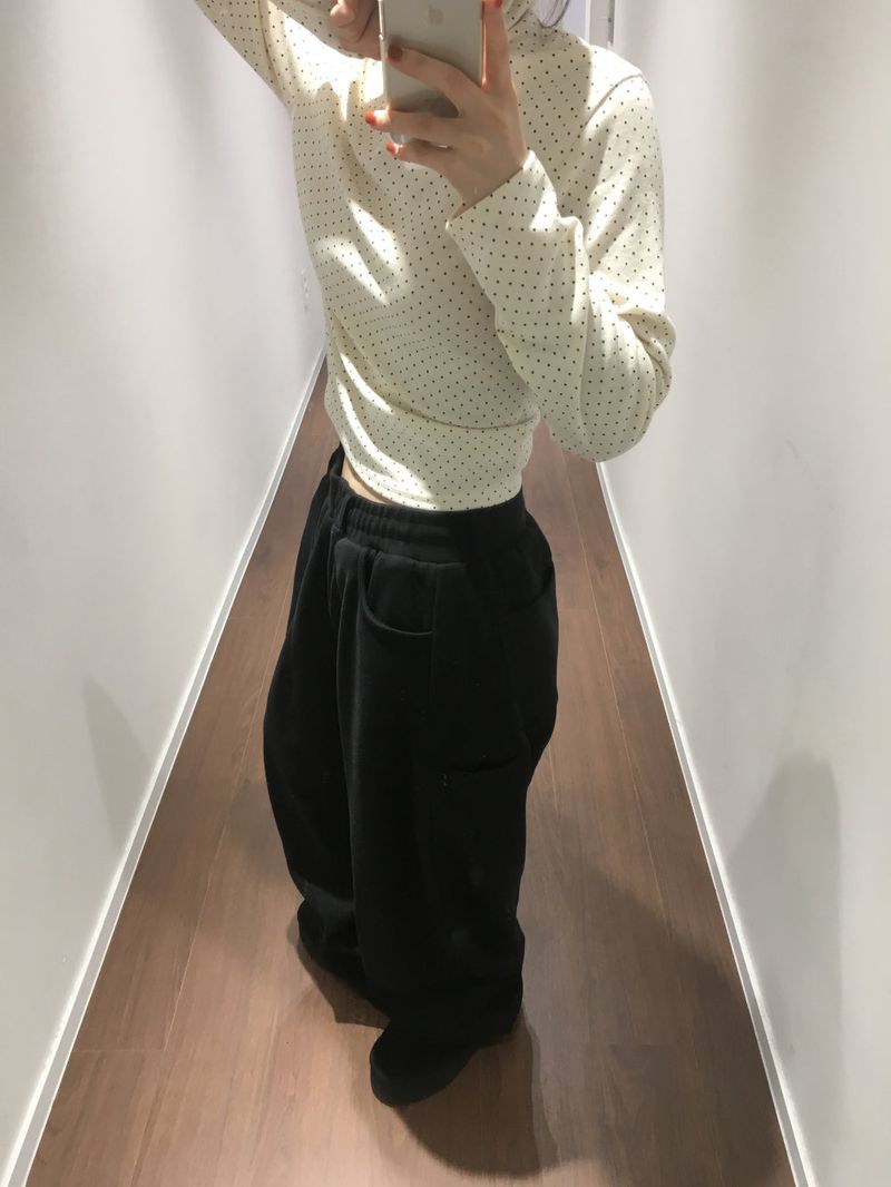 Peach Pintuck Jogger Pants (7color)