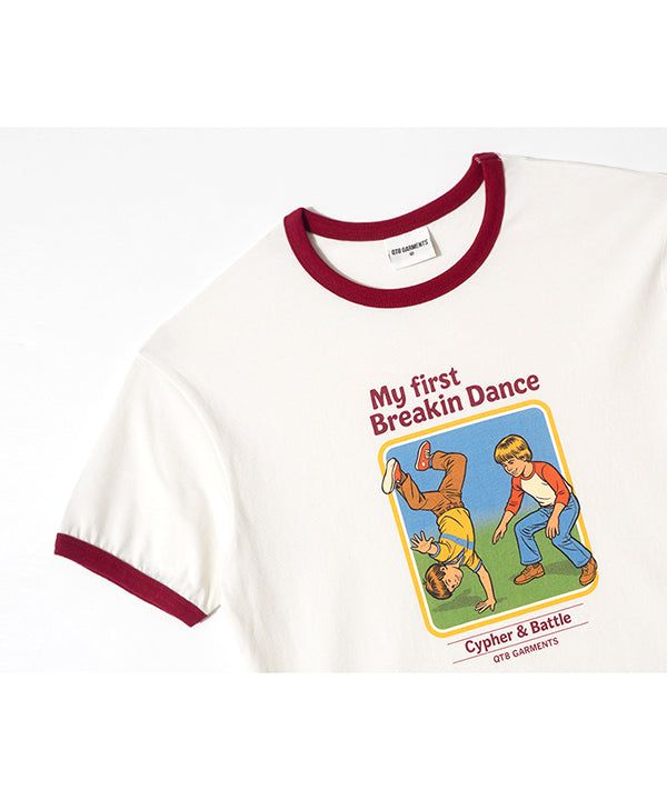 OC My First Breakin’ Ringer Tee (Burgundy)