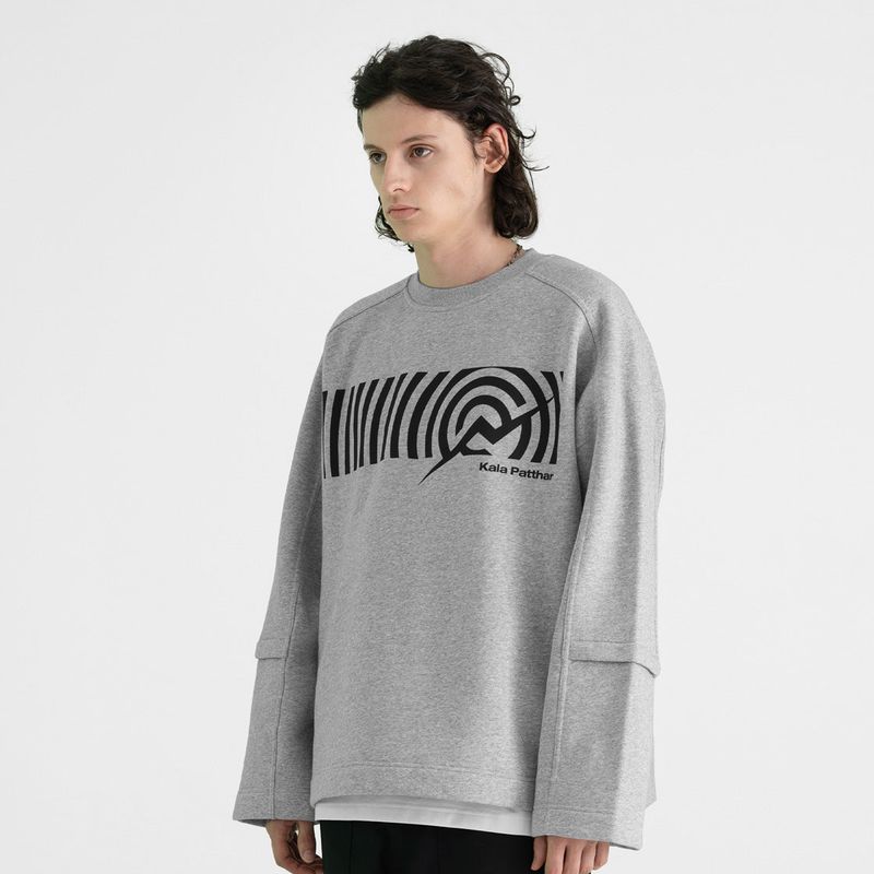 KALAPATTHAR（カラパタール）の「Cotton Napping Round Sweat Shirt - M/GREY（Tops）」