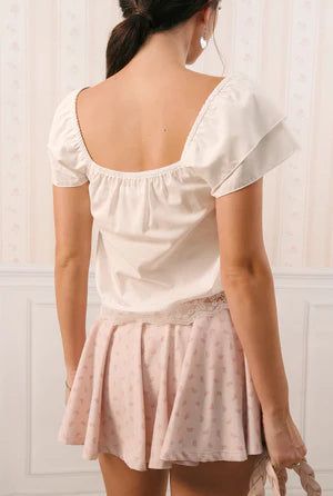Sorbet top - white