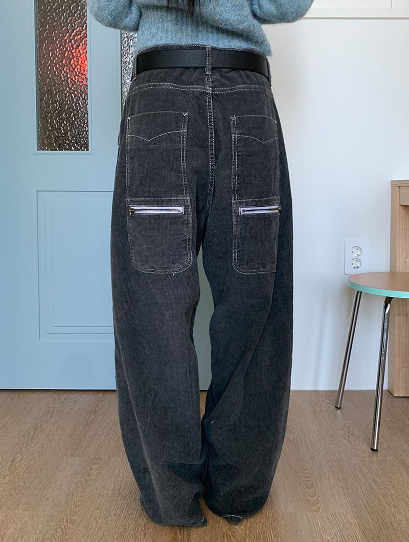 CORDUROY BACK POCKET PANTS (2C)