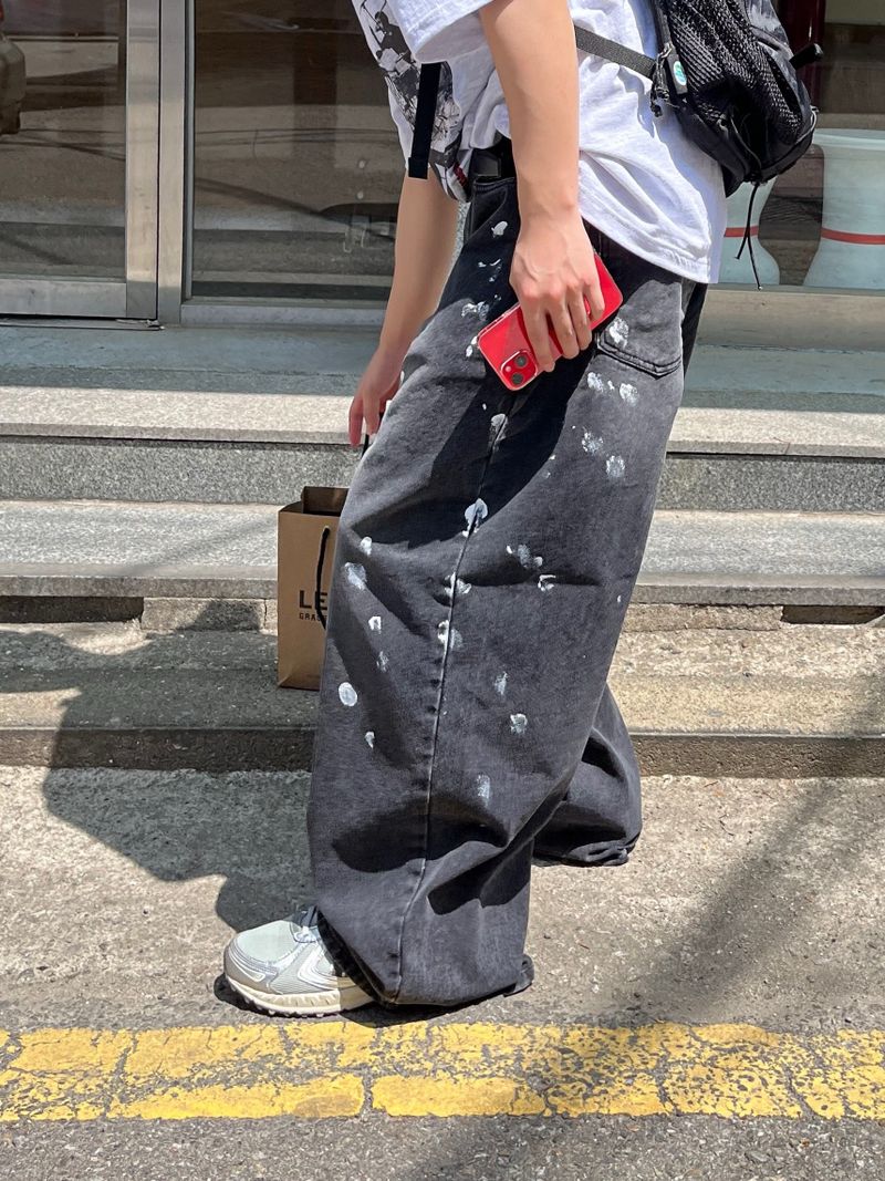 NEEDLELOW(ニードルロウ)の「painting super denim PT -2C(Pants)」