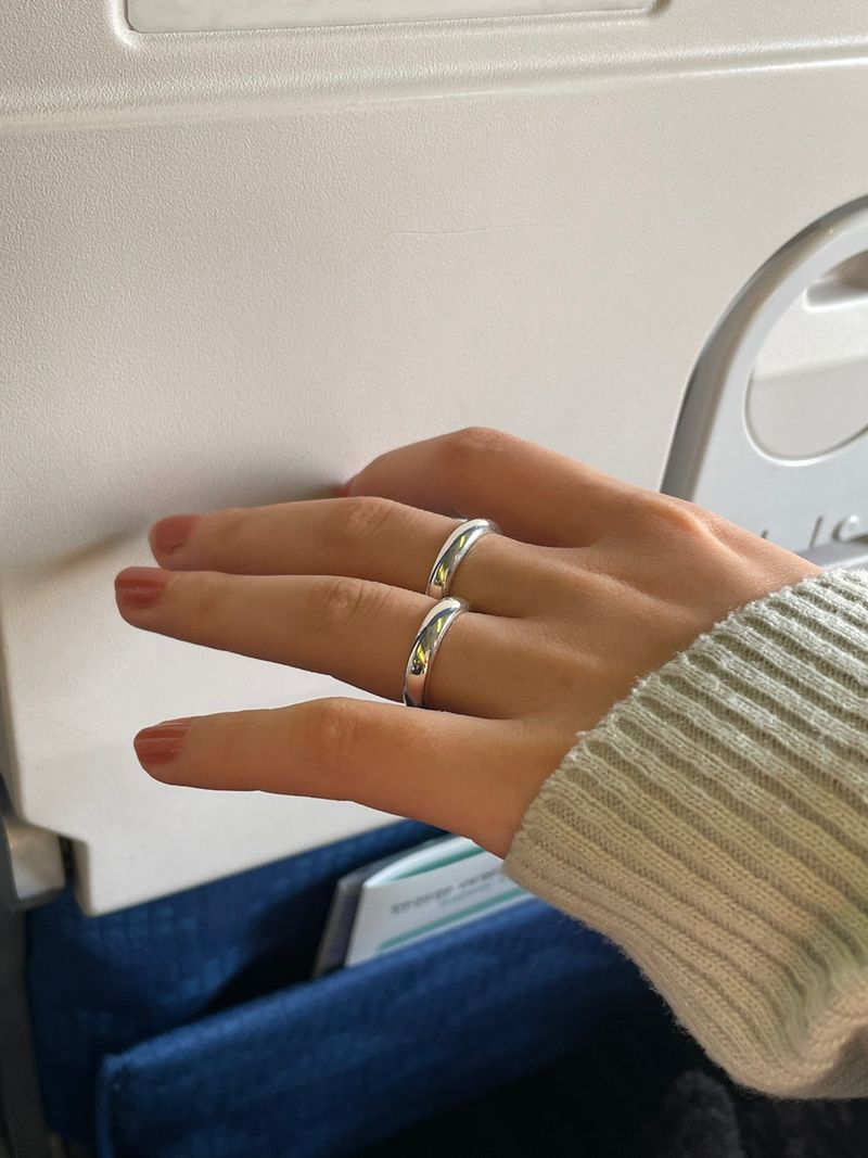 (silver925/18k) 4mm babe ring