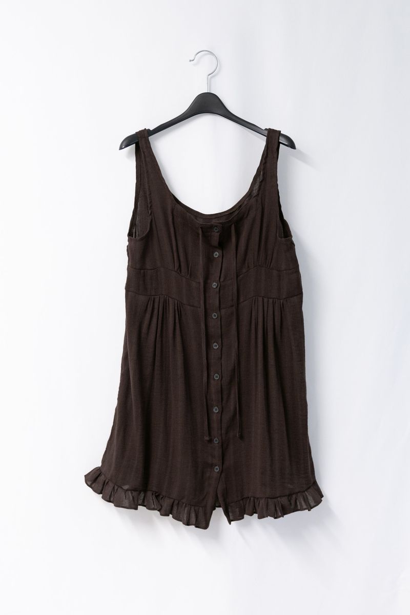 frill natural sleeveless ops(3colors)